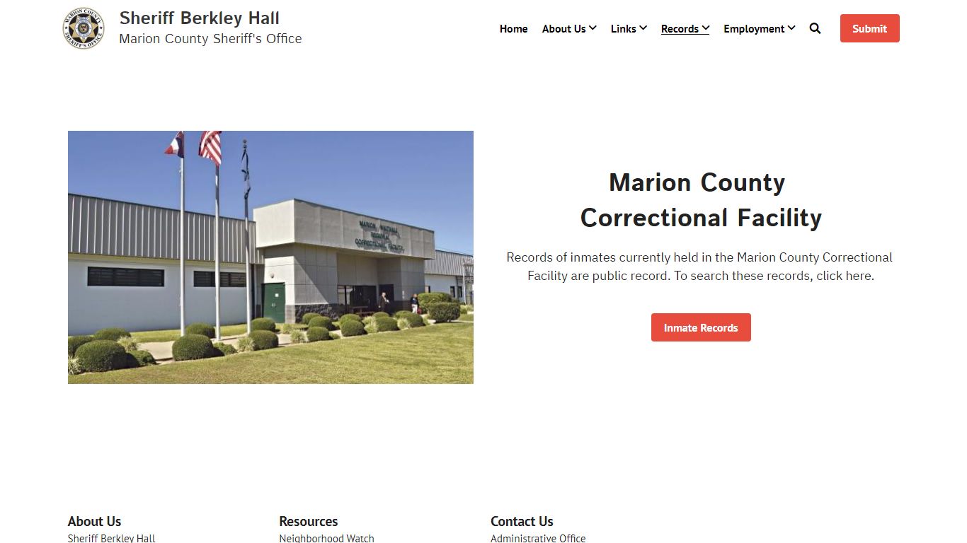 Inmate Records - Marion County Sheriff's Office